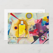 カンディンスキー黄 – 赤 – 青 ポストカード (正面/裏面)