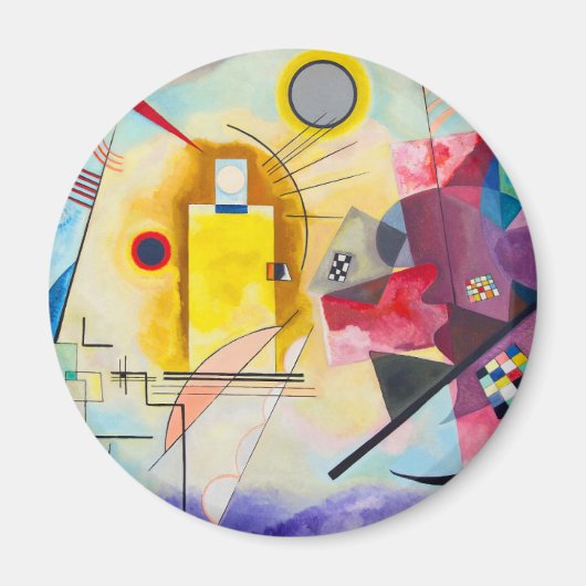 カンディンスキー黄 – 赤 – 青 マグネット (正面)