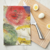 カンディンスキー黒ストローク絵画抽象芸術 キッチンタオル (四つ折り)