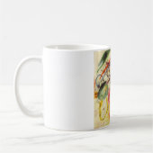 カンディンスキー黒ストローク絵画抽象芸術 コーヒーマグカップ (左)
