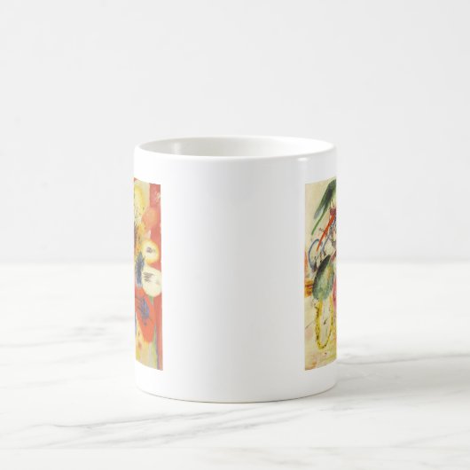 カンディンスキー黒ストローク絵画抽象芸術 コーヒーマグカップ (中央)