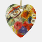 カンディンスキー黒ストローク絵画抽象芸術 セラミックオーナメント (右)