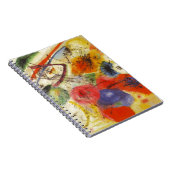 カンディンスキー黒ストローク絵画抽象芸術 ノートブック (右側)