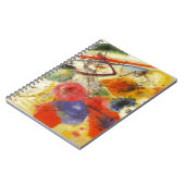 カンディンスキー黒ストローク絵画抽象芸術 ノートブック (左側)