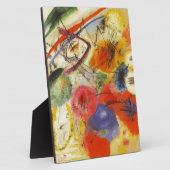 カンディンスキー黒ストローク絵画抽象芸術 フォトプラーク (側面)