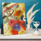 カンディンスキー黒ストローク絵画抽象芸術 フォトプラーク (側面)