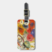 カンディンスキー黒ストローク絵画抽象芸術 ラゲッジタグ (正面縦)