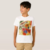 カンディンスキー黒ストローク絵画抽象芸術 Tシャツ (正面フル)