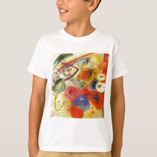 カンディンスキー黒ストローク絵画抽象芸術 Tシャツ
