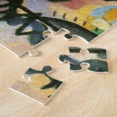 カンディンスキー黒点抽象芸術作品 ジグソーパズル (側面)