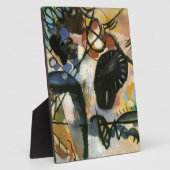 カンディンスキー黒点抽象芸術作品 フォトプラーク (側面)