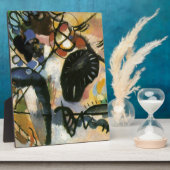 カンディンスキー黒点抽象芸術作品 フォトプラーク (側面)