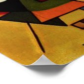 カンディンスキー黒紫ポスター ポスター (角)