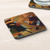 カンディンスキー黒紫 コースター (左側)