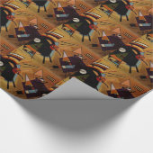 カンディンスキー黒紫 ラッピングペーパー (角)