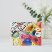 カンディンスキー黒線はがき ポストカード (スタンド正面)