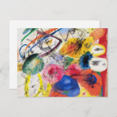 カンディンスキー黒線はがき ポストカード (正面/裏面)