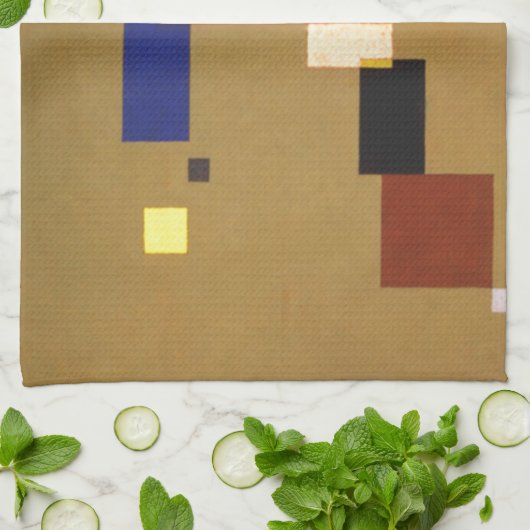 カンディンスキー13つの長方形絵画抽象芸術 キッチンタオル (折り畳み)
