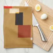 カンディンスキー13つの長方形絵画抽象芸術 キッチンタオル (四つ折り)