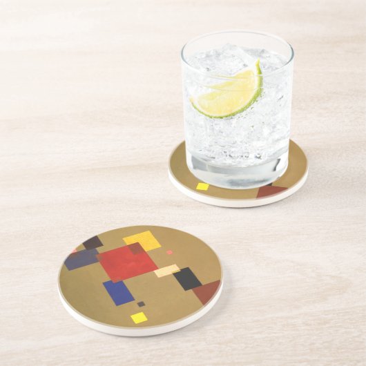 カンディンスキー13つの長方形絵画抽象芸術 コースター (側面)