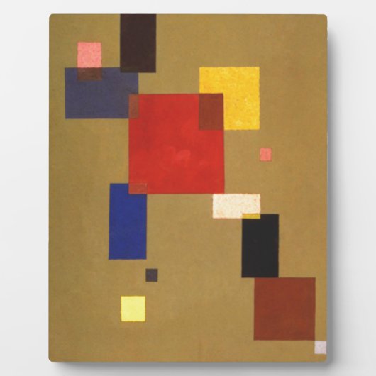 カンディンスキー13つの長方形絵画抽象芸術 フォトプラーク (正面)
