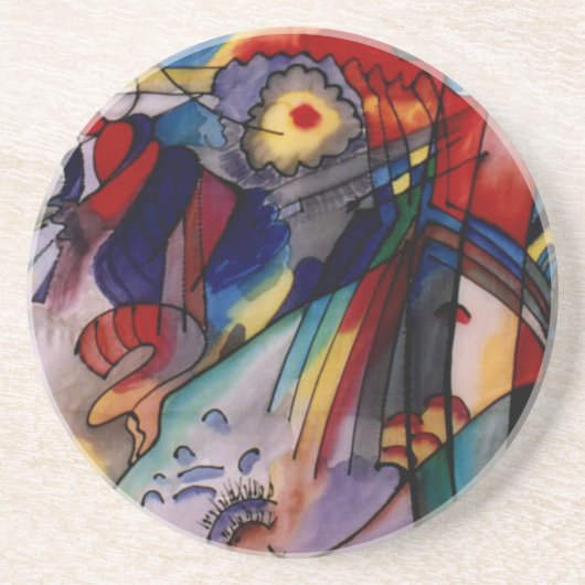 カンディンスキー1913抽象芸術絵画ズ コースター (正面)