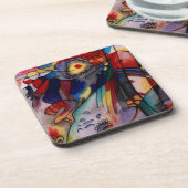 カンディンスキー1913抽象芸術絵画ズ コースター (左側)