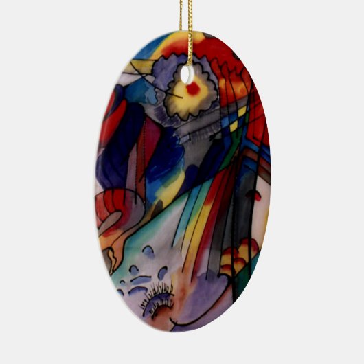 カンディンスキー1913抽象芸術絵画ズ セラミックオーナメント (右)