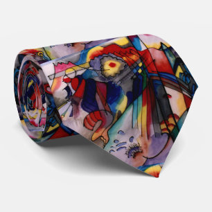 カンディンスキー1913抽象芸術絵画ズ ネクタイ