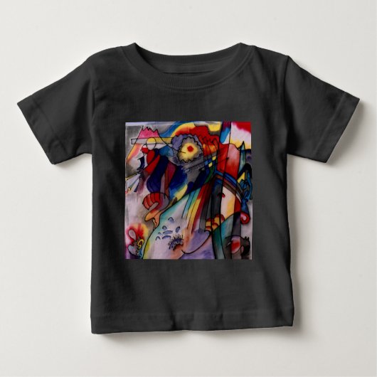 カンディンスキー1913抽象芸術絵画ズ ベビーTシャツ (正面)