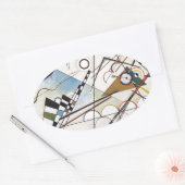 カンディンスキー1923/composition viii/pixdezines 楕円形シール (封筒)