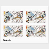 カンディンスキー1923/composition viii/pixdezines 長方形シール (シート)