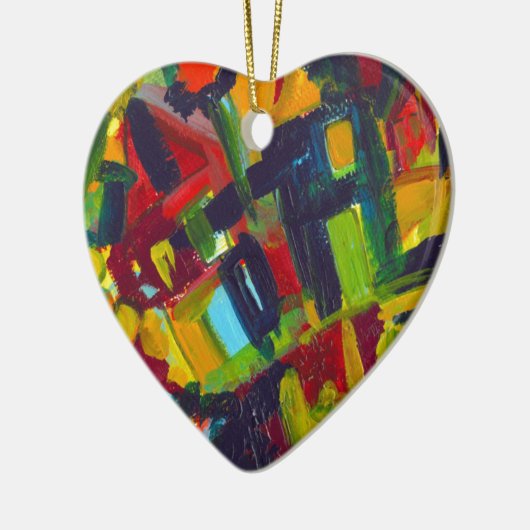 カンディンスキー304カラフル抽象芸術作品 セラミックオーナメント (左)