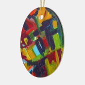 カンディンスキー304カラフル抽象芸術作品 セラミックオーナメント (左)
