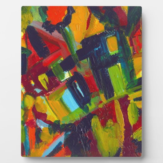 カンディンスキー304カラフル抽象芸術作品 フォトプラーク (正面)