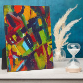 カンディンスキー304カラフル抽象芸術作品 フォトプラーク (側面)