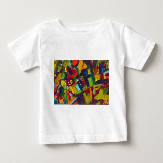 カンディンスキー304カラフル抽象芸術作品 ベビーTシャツ (正面)