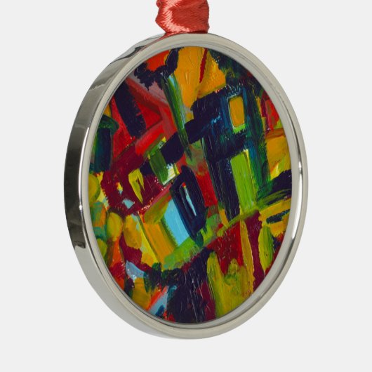 カンディンスキー304カラフル抽象芸術作品 メタルオーナメント (右)