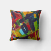 カンディンスキー'304'カラフル抽象芸術絵画ズ クッション (裏面)