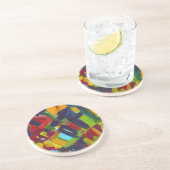 カンディンスキー'304'カラフル抽象芸術絵画ズ コースター (側面)