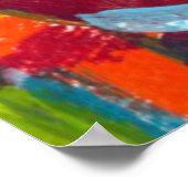 カンディンスキー'304'カラフル抽象芸術絵画ズ ポスター (角)