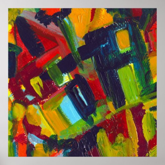 カンディンスキー'304'カラフル抽象芸術絵画ズ ポスター (正面)