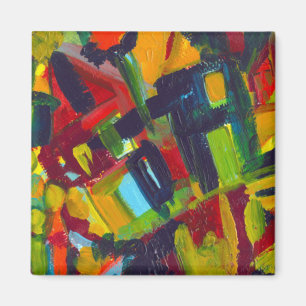 カンディンスキー'304'カラフル抽象芸術絵画ズ マグネット