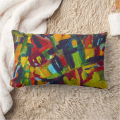 カンディンスキー'304'カラフル抽象芸術絵画ズ ランバークッション (ブランケット)