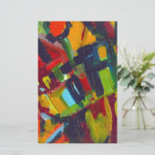 カンディンスキー304 カラフルな抽象アート作品 便箋 (スタンド正面)