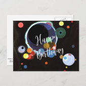 カンディンスキー - いくつかの円 - お誕生日おめでとう ポストカード (正面/裏面)