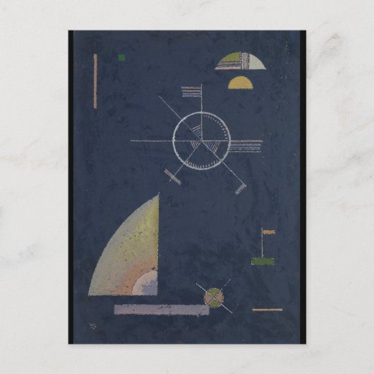 カンディンスキー – くすんだ灰色 ポストカード (正面)