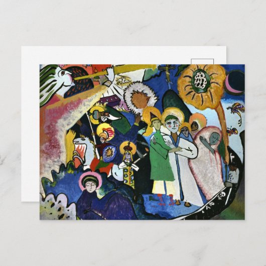 カンディンスキー – すべての聖人たち私は、 シーズンポストカード (正面/裏面)