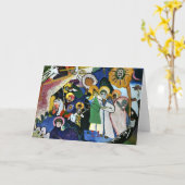 カンディンスキー – すべての聖人I カード (黄色い花)