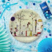 カンディンスキー – まじめなおもしろい、抽象芸術アート、  ペーパープレート (パーティー)